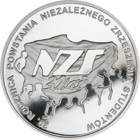 10 złotych - 30. rocznica powstania NZS